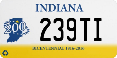 IN license plate 239TI