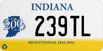 IN license plate 239TL