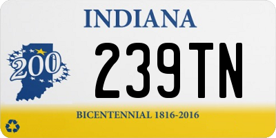 IN license plate 239TN