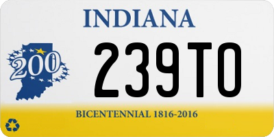 IN license plate 239TO