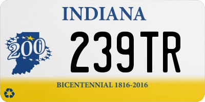 IN license plate 239TR