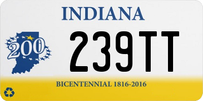 IN license plate 239TT