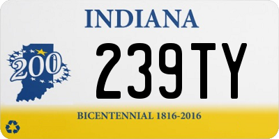 IN license plate 239TY