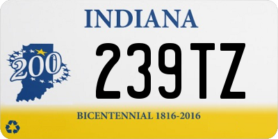 IN license plate 239TZ