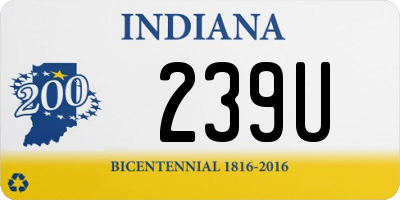IN license plate 239U