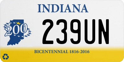 IN license plate 239UN