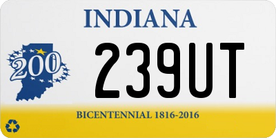 IN license plate 239UT