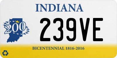 IN license plate 239VE