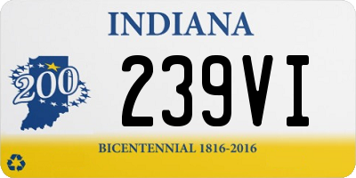 IN license plate 239VI