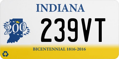 IN license plate 239VT