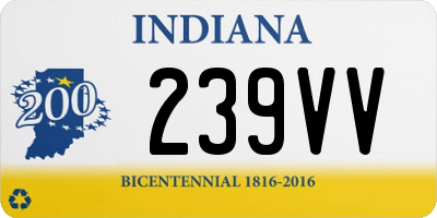 IN license plate 239VV