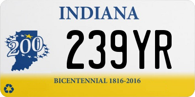 IN license plate 239YR