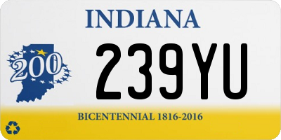 IN license plate 239YU