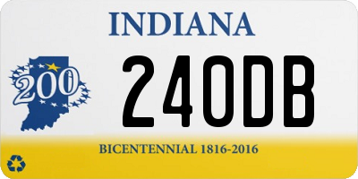 IN license plate 240DB