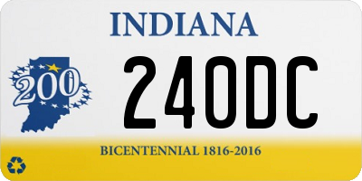 IN license plate 240DC