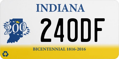 IN license plate 240DF