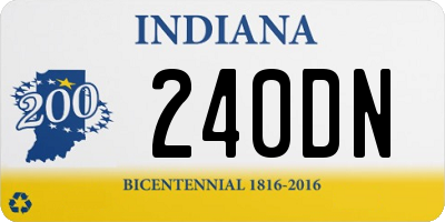 IN license plate 240DN