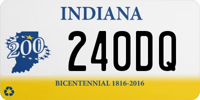 IN license plate 240DQ