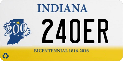 IN license plate 240ER