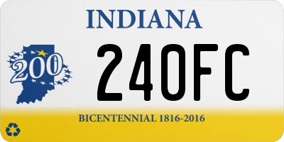 IN license plate 240FC