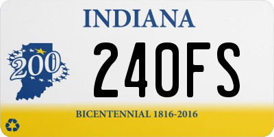 IN license plate 240FS