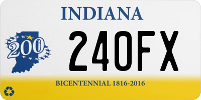 IN license plate 240FX