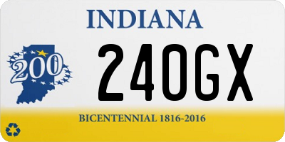 IN license plate 240GX