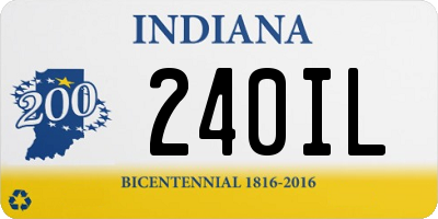 IN license plate 240IL