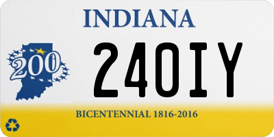 IN license plate 240IY