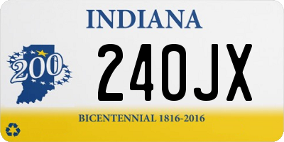 IN license plate 240JX