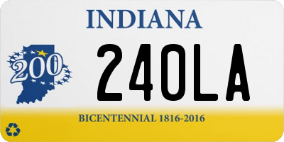 IN license plate 240LA