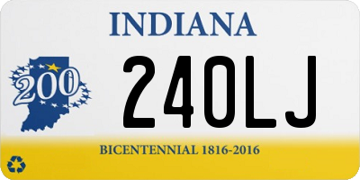 IN license plate 240LJ