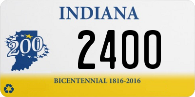 IN license plate 240O