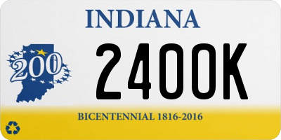 IN license plate 240OK