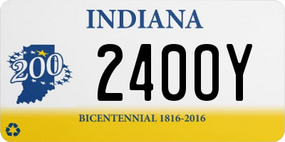 IN license plate 240OY