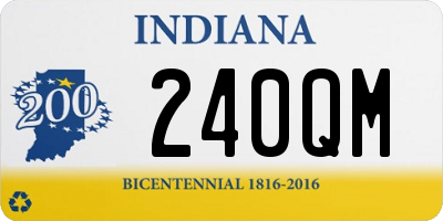 IN license plate 240QM