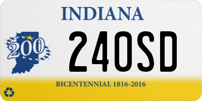 IN license plate 240SD