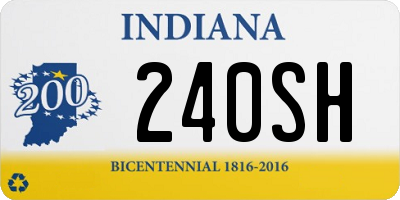 IN license plate 240SH