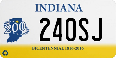 IN license plate 240SJ