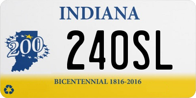 IN license plate 240SL