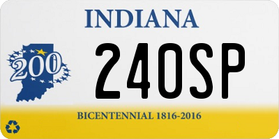 IN license plate 240SP