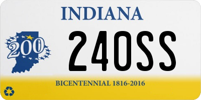 IN license plate 240SS