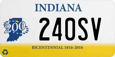 IN license plate 240SV