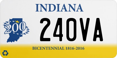 IN license plate 240VA