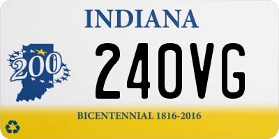 IN license plate 240VG