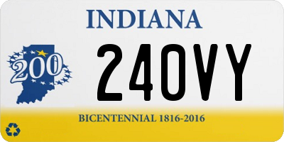 IN license plate 240VY