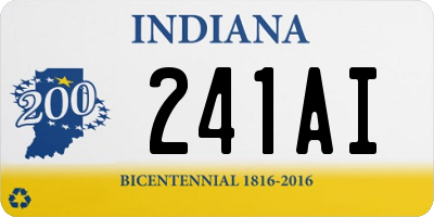 IN license plate 241AI