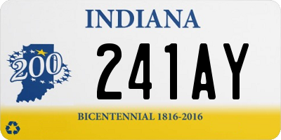 IN license plate 241AY