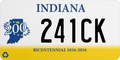 IN license plate 241CK