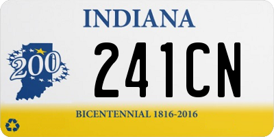 IN license plate 241CN